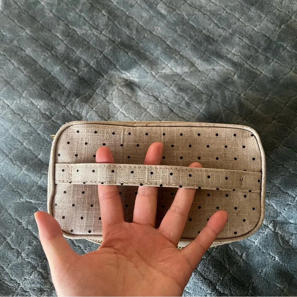 Kate Spade Tan Dotted‎ insulated lunch Bag